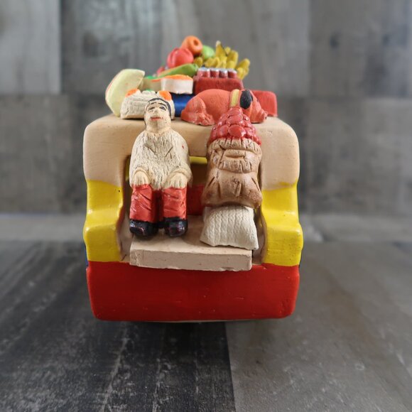 Columbia Folk Art Clay Pottery Chiva Bus Arts & Crafts Ceramic Columbian - Picture 3 of 9